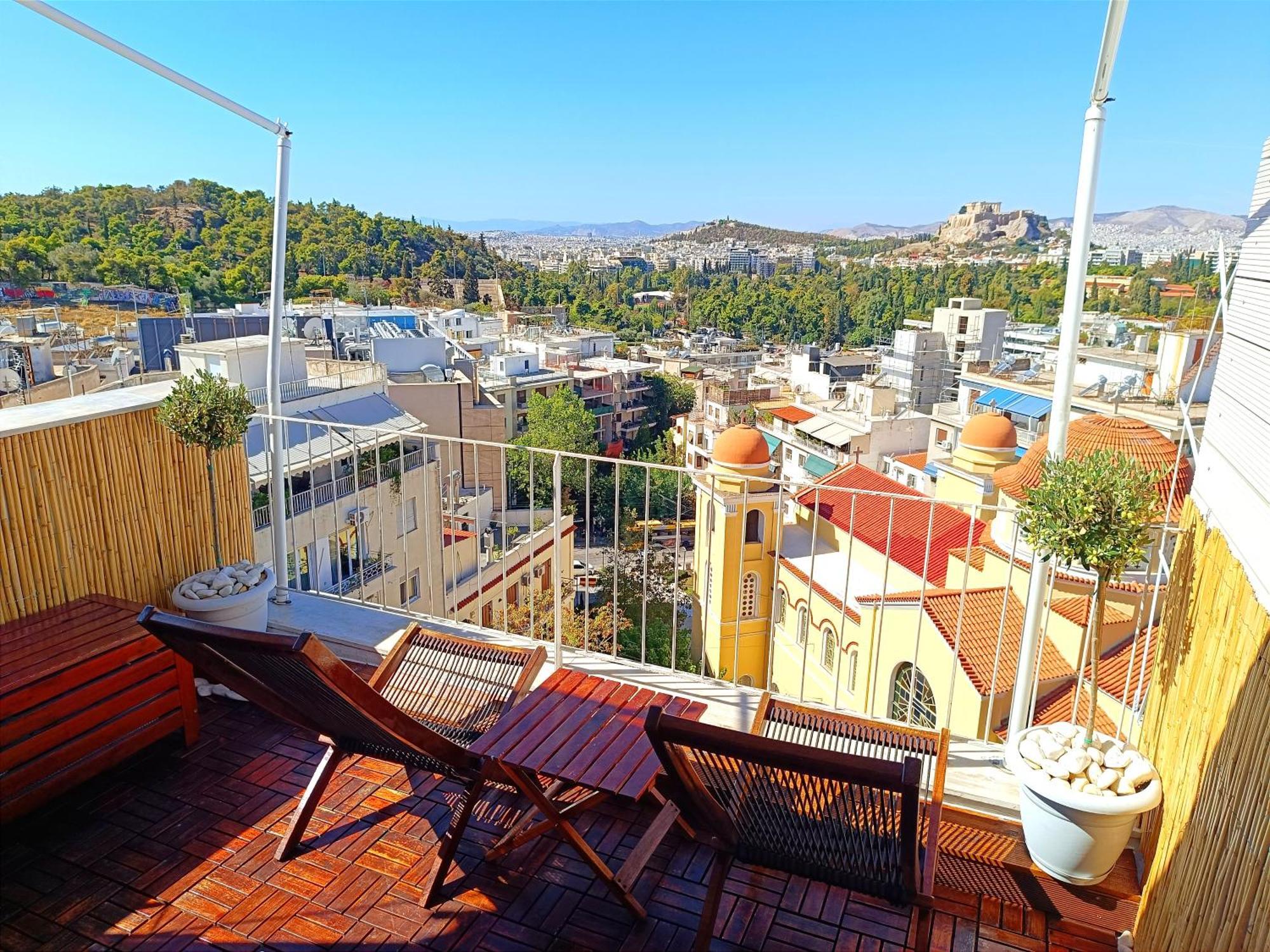 Penthouse With Acropolis View Apartment Атина Екстериор снимка